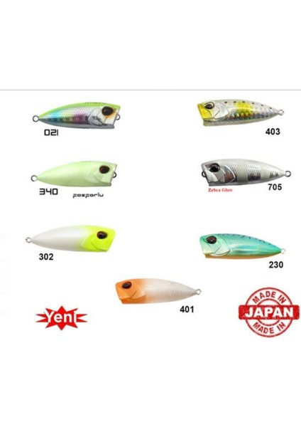 Usamı Snoopy 40F Popper 3.1 gr modelleri