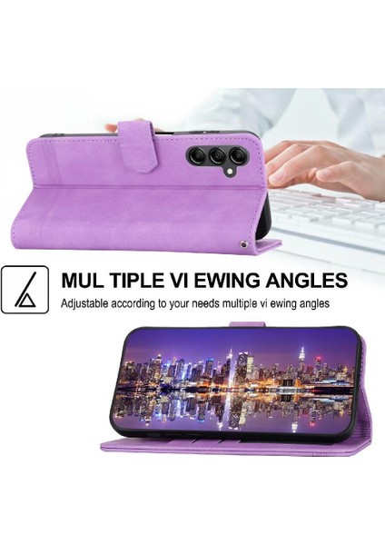 Samsung Galaxy A14 Premium Manyetik Kapatma Bileklik Nakit Için Flip Case (Yurt Dışından)
