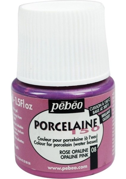 Porcelaine 150 Porselen Boyası 08 Opaline Pink