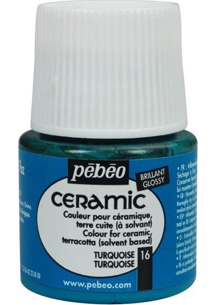 Ceramic Seramik Boyası 45 ml 16 Turquoise modelleri