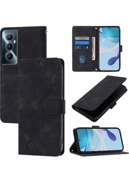 Realme C65 4g Manyetik Deri Cüzdan Kapak Çevirin Kart Tutucu (Yurt Dışından)