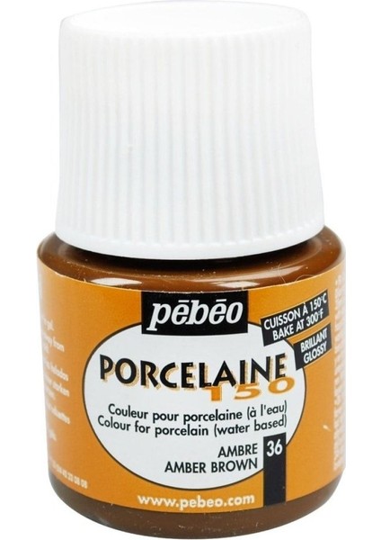 Porcelaine 150 Porselen Boyası 36 Amber Brown modelleri