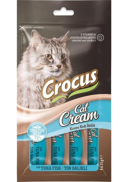 Ton Balıklı Krema Kedi Ödülü 4x15g