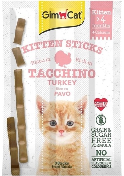 Sticks Kitten Hindili Yavru Kedi Ödül Çubukları 3x3 gr