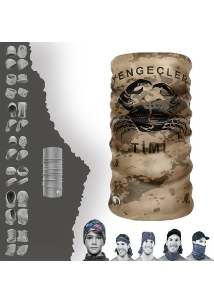 Yengeçler Timi Operasyon Maske Boyunluk Baf Bandana