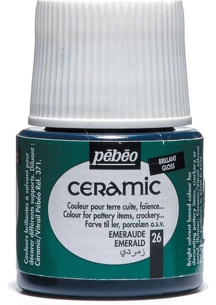 Ceramic 26 Emerald Seramik Boyası 45 ml