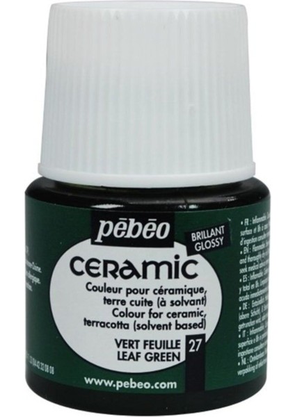 Ceramic 27 Leaf Green Seramik Boyası 45 ml