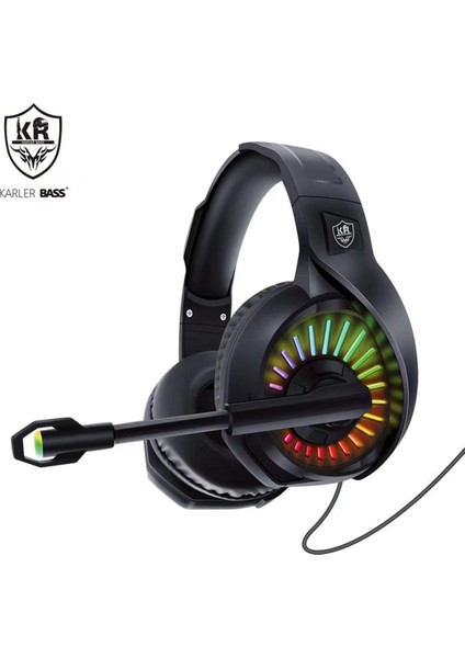 Karler Bass R3000 Rgb Işıklı Oyuncu Kulaklığı 12