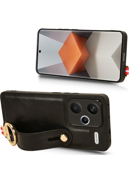 Xiaomi Redmi Note 13 Pro Plus Bileklikli Darbeye Dayanıklı Deri Telefon Kılıfı (Yurt Dışından) fiyatları