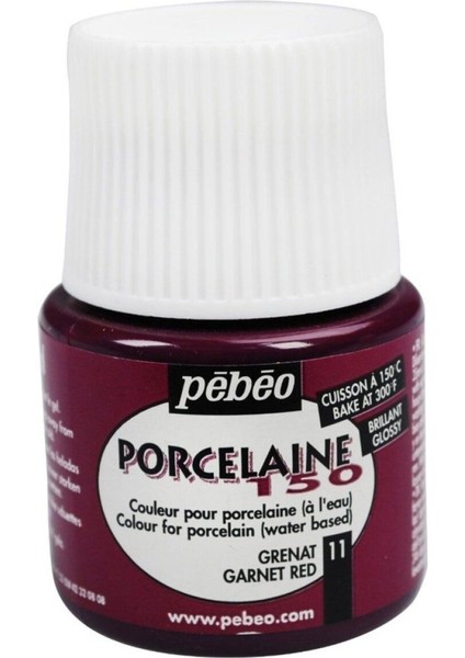 Porcelaine 150 Porselen Boyası 11 Garnet Red modelleri