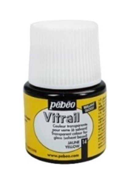 Vitrail Cam Boyası Transparan Yellow 45 ml