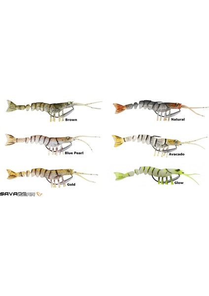 Tpe Manic Shrimp 6.5 cm 4 gr Sahte Balık modelleri