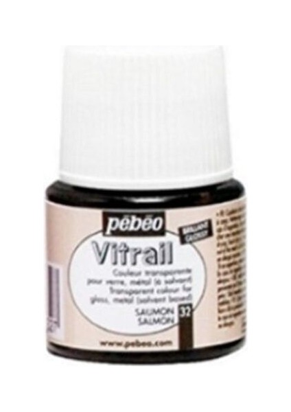 Vitrail Cam Boyası Transparan Salmon 45 ml