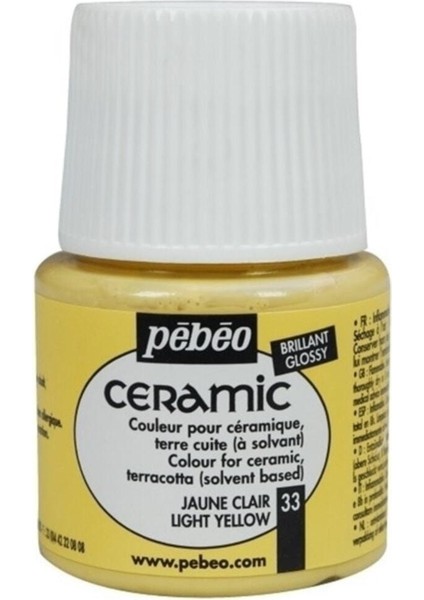 Ceramic 33 Light Yellow Seramik Boyası 45 ml