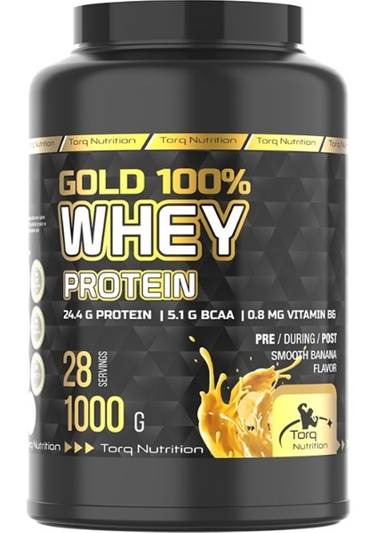 Torq Nutrition Gold Whey Protein Muz Aromalı 1000 gr