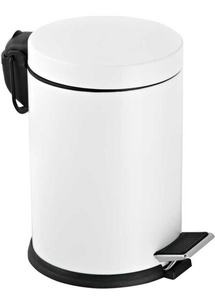 Çelik Metal 3 Litre Pedallı Çöp Kovası Beyaz Çöp Kutusu fiyatları