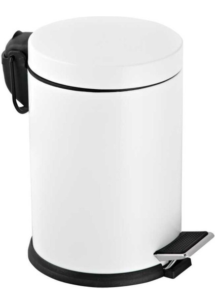 Çelik Metal 3 Litre Pedallı Çöp Kovası Beyaz Çöp Kutusu modelleri