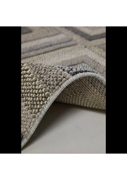 Gri & Kahverengi Bukle Halı - Geometrik Desenli Iskandinav Halı Modelleri - Hoom Rugs Bukle 1404 fiyatları