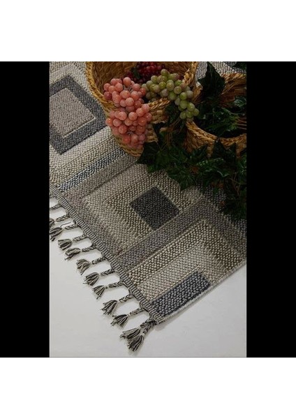 Gri & Kahverengi Bukle Halı - Geometrik Desenli Iskandinav Halı Modelleri - Hoom Rugs Bukle 1404 modelleri