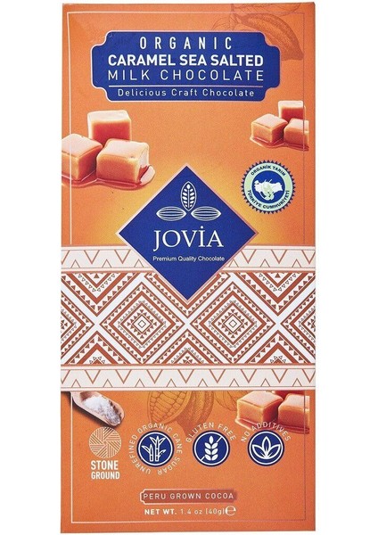 Organik Sea Salt Caramel Milk Çikolata 85 G