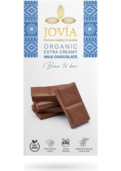 Organik Extra Creamy Milk Çikolata 85 G