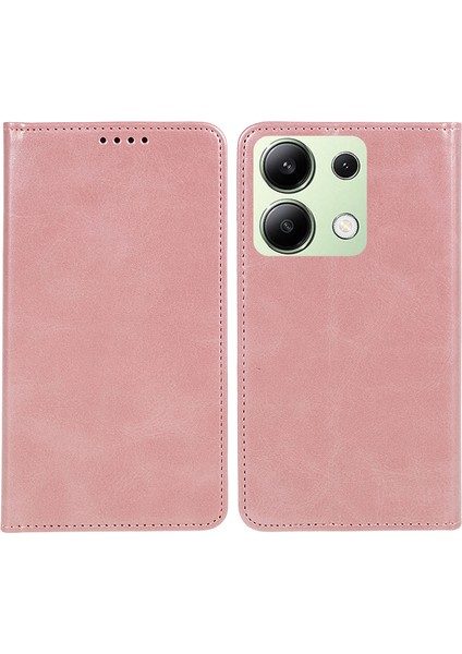 Xiaomi Redmi Note 13 4g Buzağı Dokulu Telefon Deri Kapak Cüzdanı (Yurt Dışından)