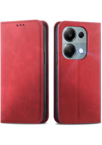 Xiaomi Redmi Note 13 Pro 4g / Poco M6 Pro 4g Telefon Manyetik Kapanış Cilt-Dokunmatik Deri Kapak (Yurt Dışından)