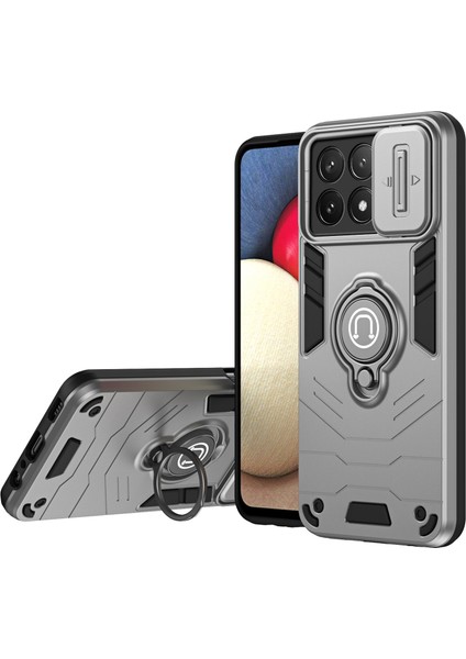 Xiaomi Poco X6 Pro 5g Pc+Tpu Halka Kickstand Telefon Kapağı (Yurt Dışından)