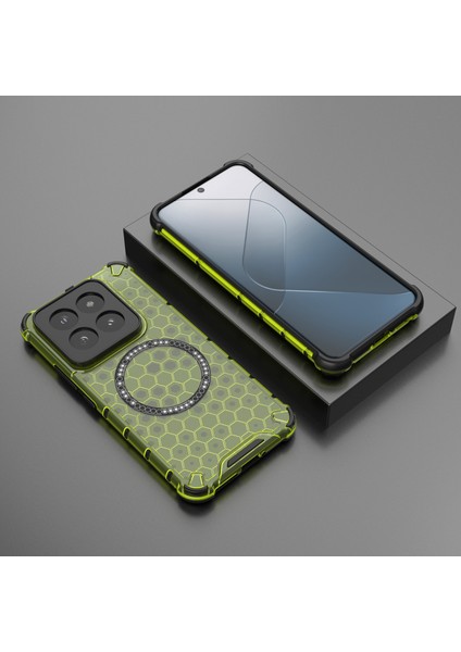 Xiaomi 14 Pro Manyetik Tpu + Pc Telefon Kapağı (Yurt Dışından)