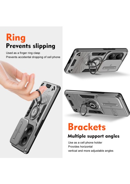 Xiaomi Redmi Note 13 Pro 4g / Poco M6 Pro 4g Destek Çubuğu ile Telefon Kapağı (Yurt Dışından) fiyatları