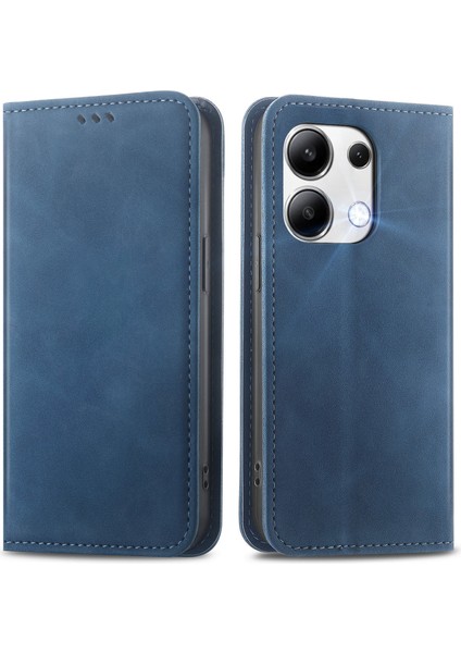 Xiaomi Redmi Note 13 4g Pu Deri Cilt Dokunmatik Telefon Kapağı (Yurt Dışından)