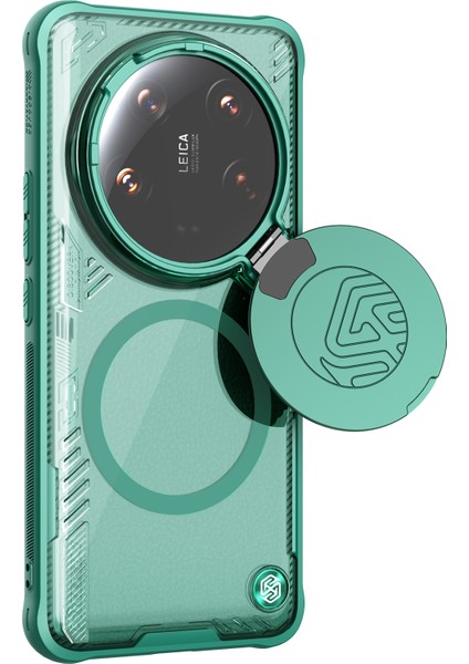 Xiaomi 14 Ultra Magneitc Kılıf Kickstand Pc + Tpu Telefon Kapağı Lens Kapaklı (Yurt Dışından)