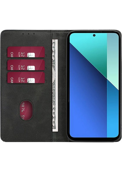 Xiaomi Poco C61 4g Deri Manyetik Buzağı Dokulu Telefon Kılıfı (Yurt Dışından) fiyatları