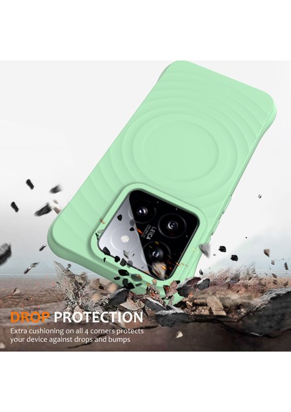 Xiaomi 14 Ripple Texture Sıvı Silikon Koruyucu Kapak Magsafe ile Uyumlu (Yurt Dışından) fiyatları