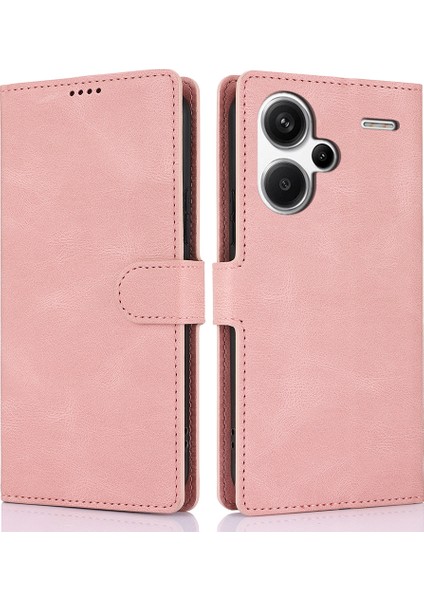 Xiaomi Redmi Note 13 Pro Plus 5g Telefon Manyetik Toka Deri Stand Kapağı (Yurt Dışından)