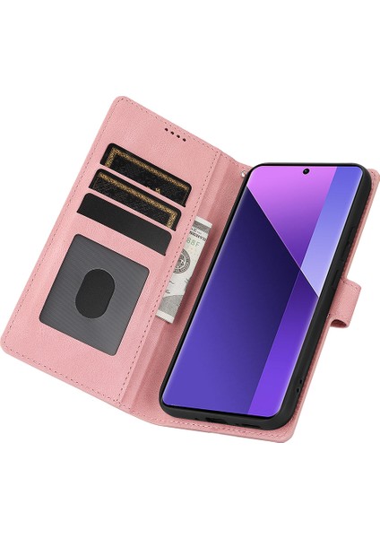 Xiaomi Redmi Note 13 Pro Plus 5g Telefon Manyetik Toka Deri Stand Kapağı (Yurt Dışından)