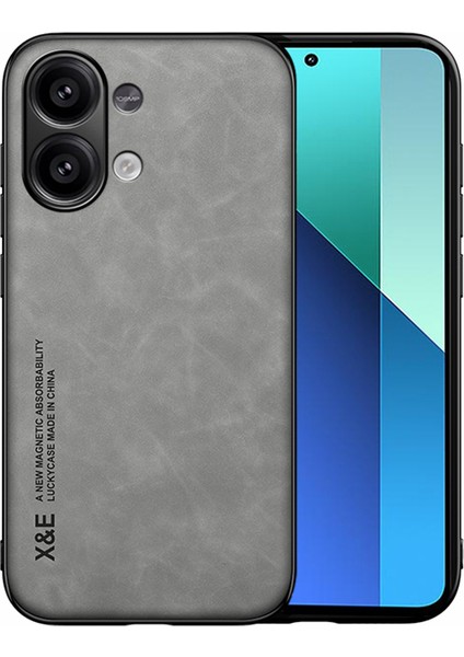 Xiaomi Redmi Note 13 4g Deri+Tpu+Pc Telefon Kapağı Desteği Manyetik Araç Montajı (Yurt Dışından)