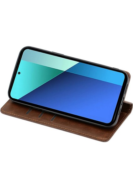 Xiaomi Poco C61 4g Deri Manyetik Buzağı Dokulu Telefon Kılıfı (Yurt Dışından) modelleri