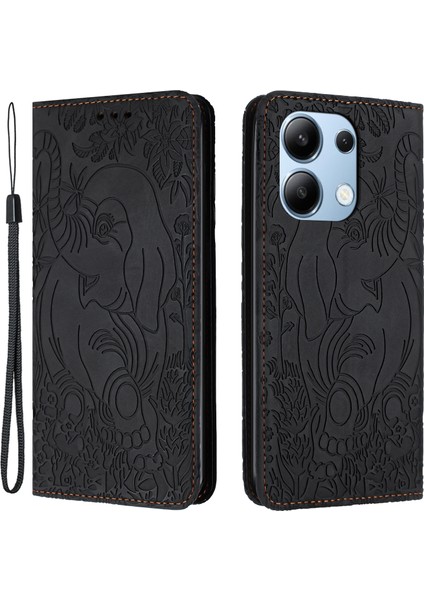 Xiaomi Redmi Note 13 4g Deri Telefon Kapağı Manyetik Emme (Yurt Dışından)