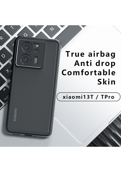 Xiaomi 13T / 13T Pro Pc+Tpu Ince Mat Doku Telefon Kapağı (Yurt Dışından)