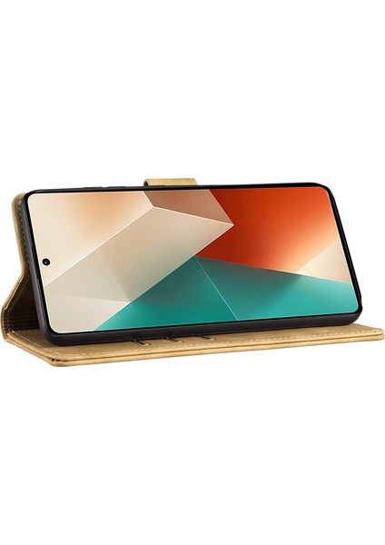 Xiaomi Redmi Note 13 5g Kart Yuvaları Standlı Deri Telefon Kılıfı (Yurt Dışından)