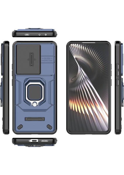 Xiaomi Poco F6 5g Kickstand Pc+Tpu Telefon Kapağı Sürgülü Lens Koruması (Yurt Dışından) indirimleri