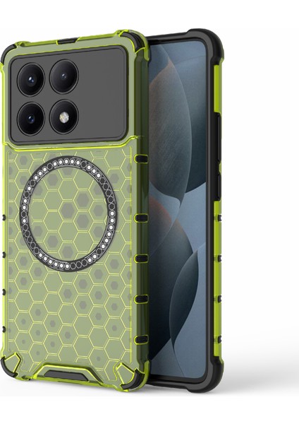 Xiaomi Poco X6 Pro 5g Manyetik Telefon Kılıfı Tpu + Pc Arka Kapak (Yurt Dışından)