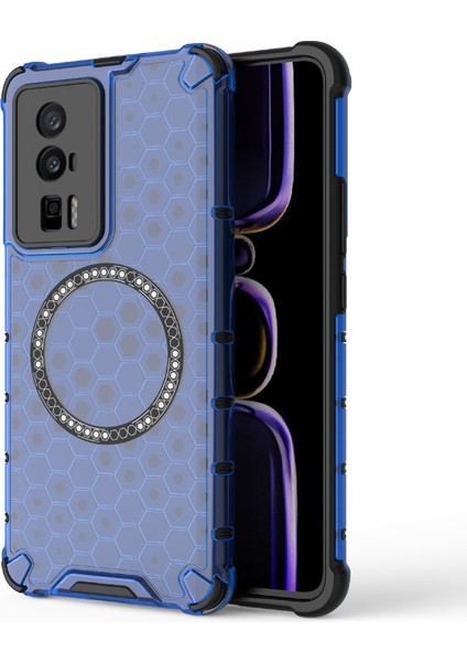 Xiaomi Poco F5 Pro 5g Manyetik Tpu+Pc Yastıklama Darbeye Dayanıklı Telefon Kapağı (Yurt Dışından)