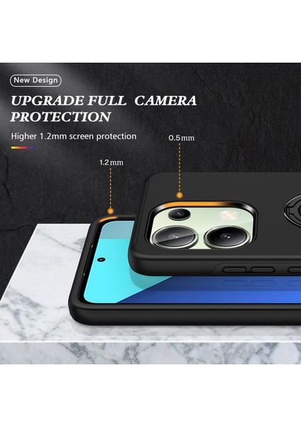 Xiaomi Redmi Note 13 4g Anti-Drop Pc+Tpu Koruyucu Kapak, Döner Kickstand ile (Yurt Dışından)