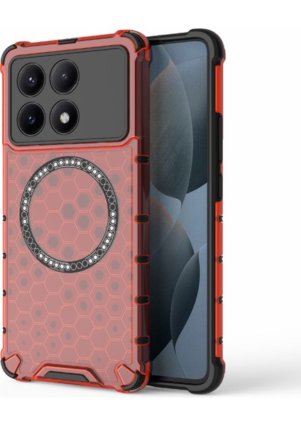 Xiaomi Poco X6 Pro 5g Manyetik Telefon Kılıfı Tpu + Pc Arka Kapak (Yurt Dışından)