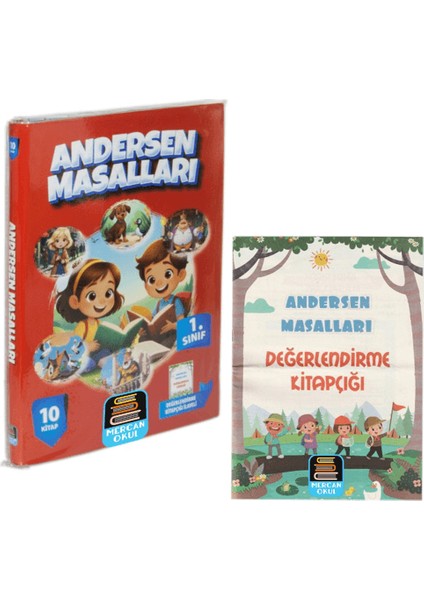 1. Sınıf Okuma Seti Andersen Masalları 10 Kitap - Değerlendirme Kitapçığı Ilaveli - Hans Christian Andersen