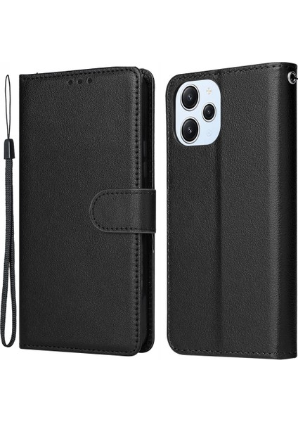 Xiaomi Redmi 12 Çizilmez Pu Deri Cüzdan Telefon Kapağı (Yurt Dışından)