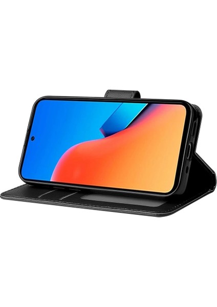 Xiaomi Redmi 12 Çizilmez Pu Deri Cüzdan Telefon Kapağı (Yurt Dışından)