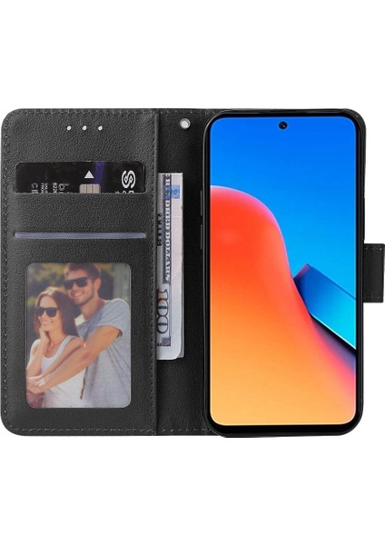 Xiaomi Redmi 12 Çizilmez Pu Deri Cüzdan Telefon Kapağı (Yurt Dışından)